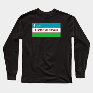 Uzbekistan Flag Long Sleeve T-Shirt